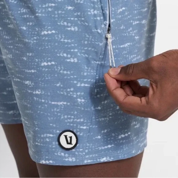 Vuori Men's Cape 6" Swim Short Cloud Slub - Picture 2 of 8